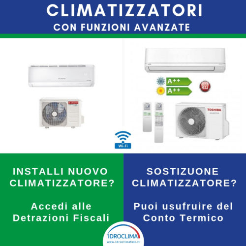 Climatizzatori e condizionatori con funzioni avanzate